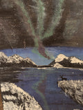Where Wonder Begins | Original Acrylic Mountain & Northern Lights Painting