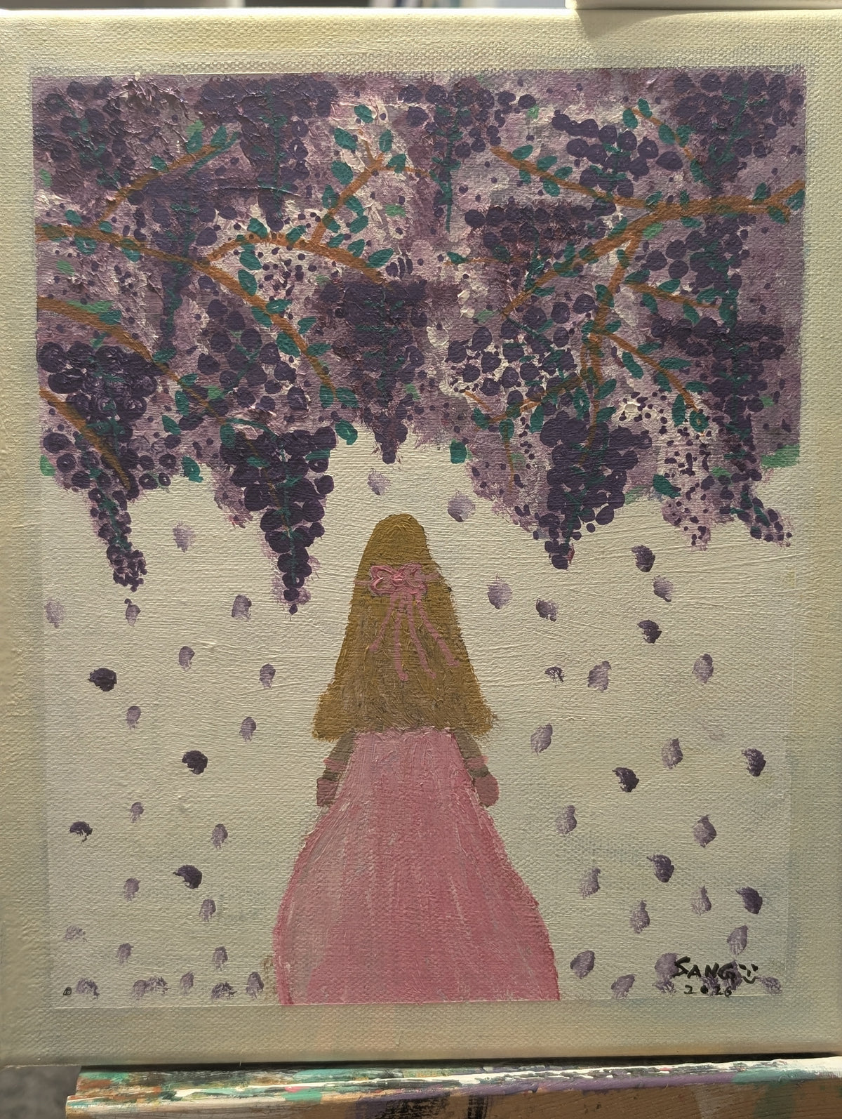 Let Go Series 1 – When I Learned to Breathe | Original Acrylic Painting
